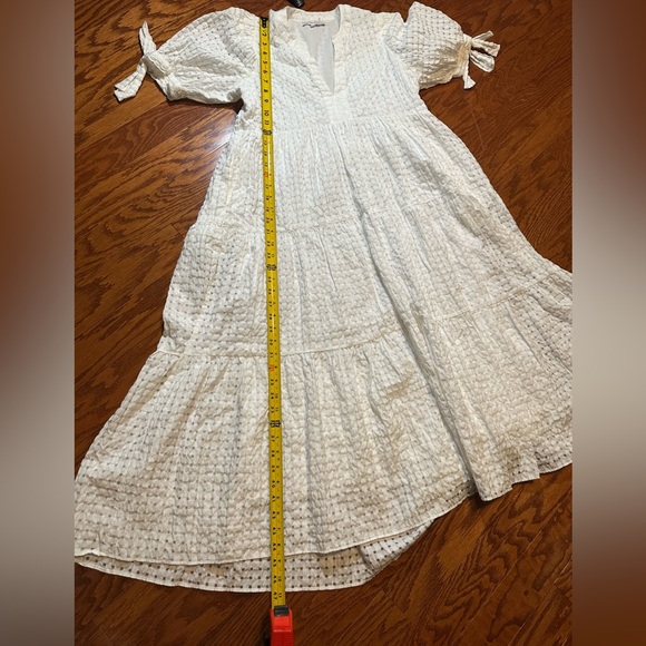 English Factory Cream Textured Casual Dress - Picture 4 of 5